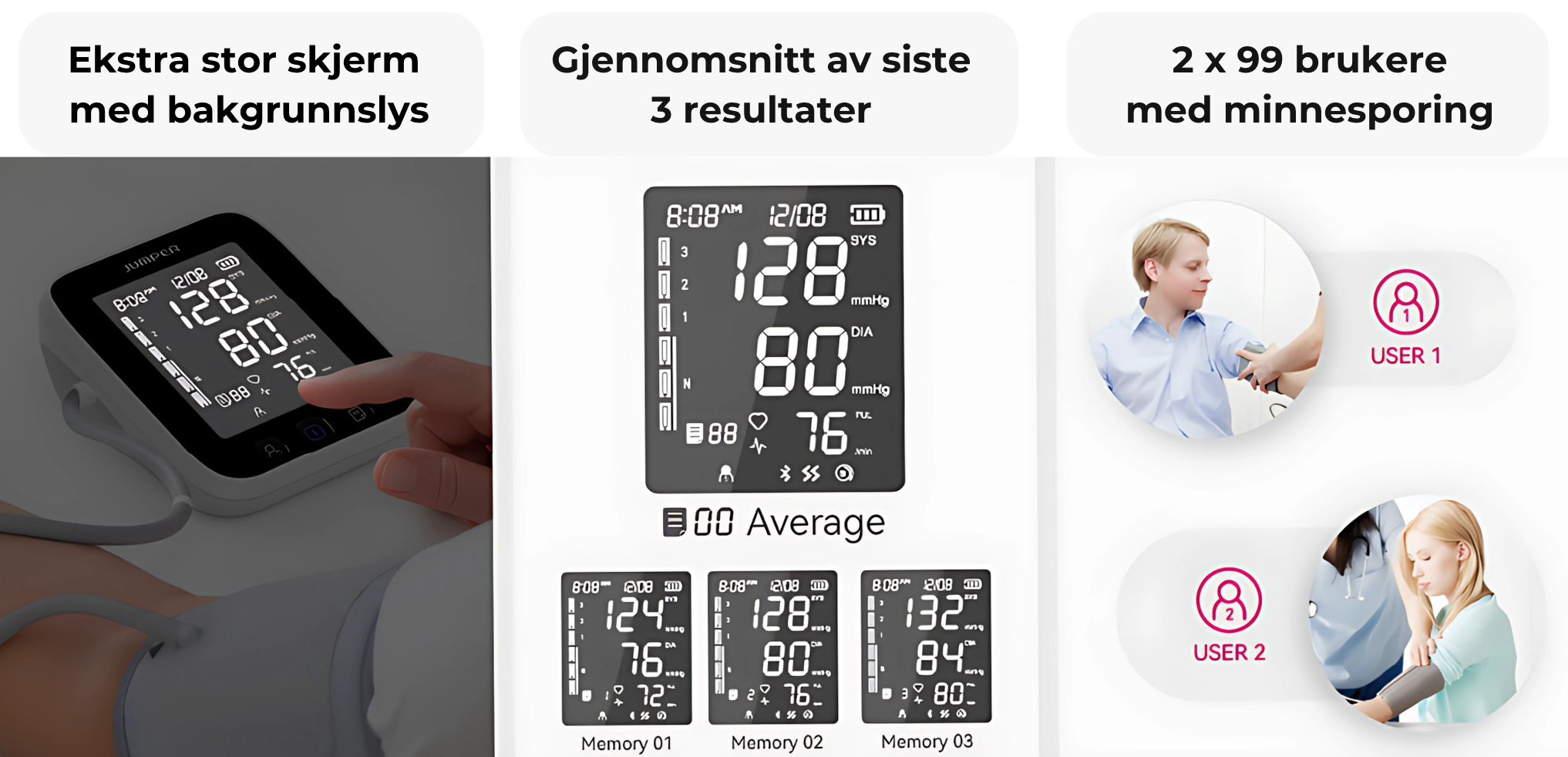 Jumper Blodtrykksmåler X3 Pro